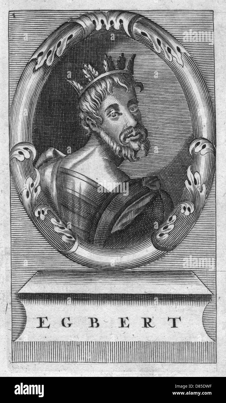 Re Egberto di Wessex Foto Stock