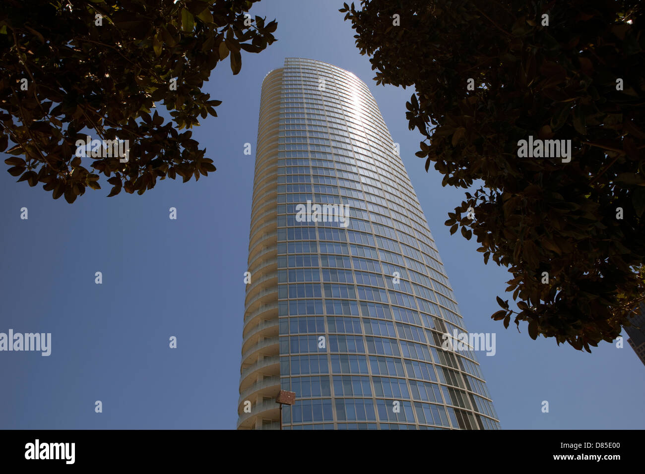 Una vista del Museo Torre Condominiums a Dallas, Texas Foto Stock