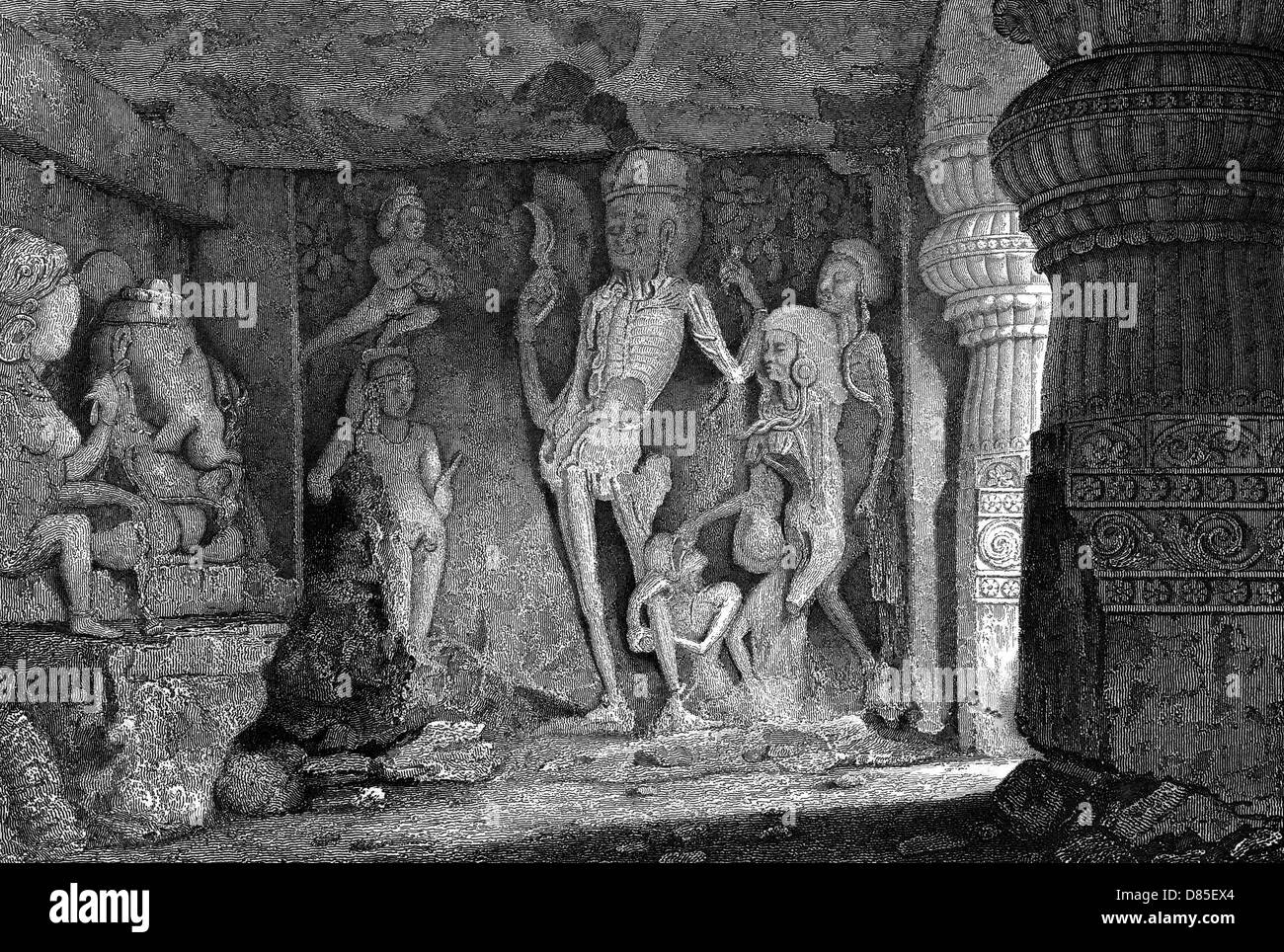 INDIA ELLORA Foto Stock