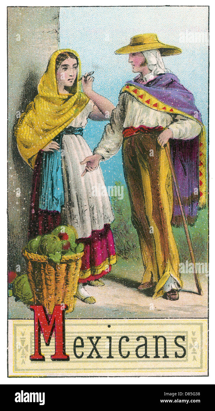 Coppia messicana in costume tradizionale Foto Stock