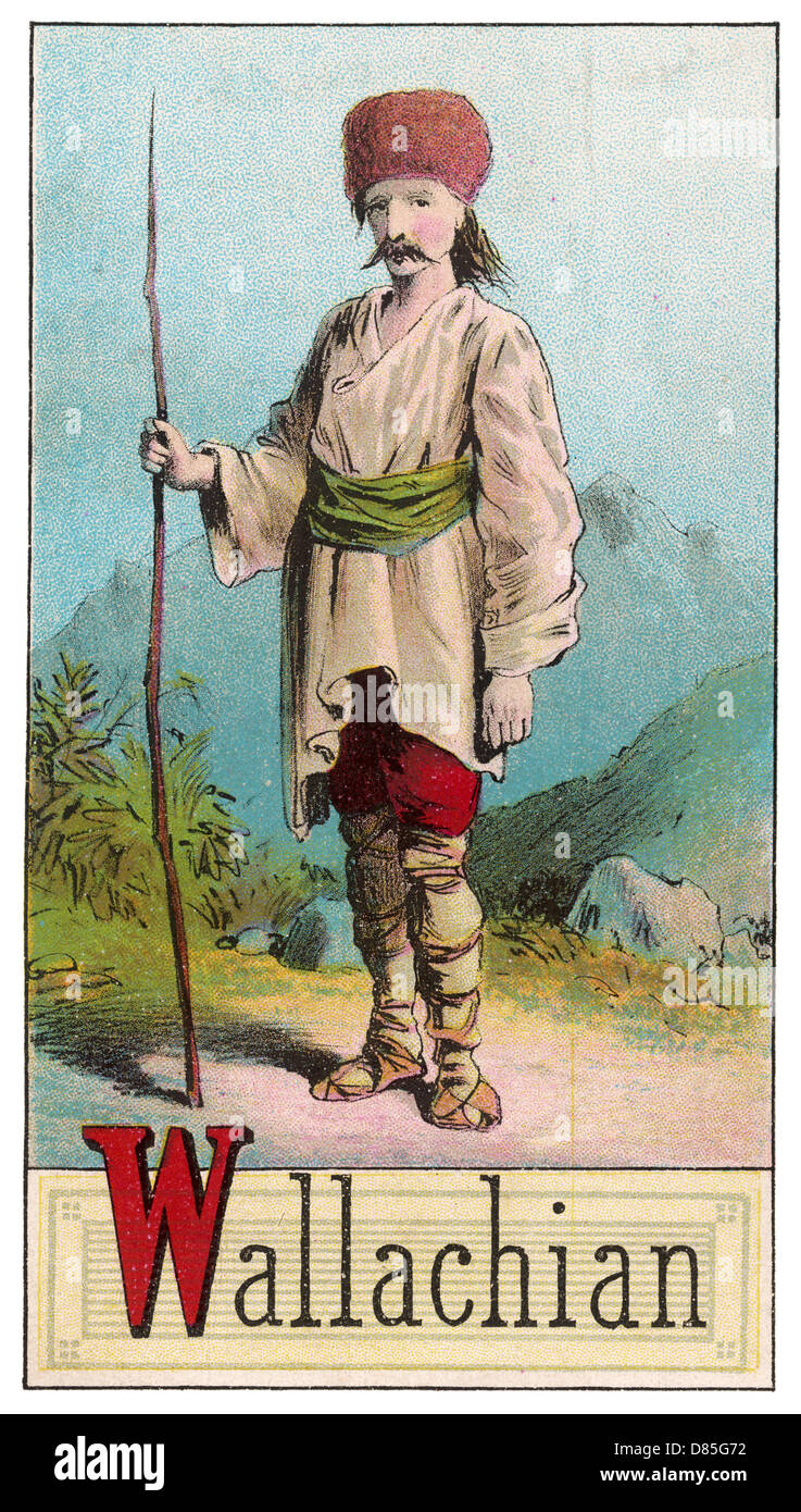 Wallachian uomo di Romania Foto Stock