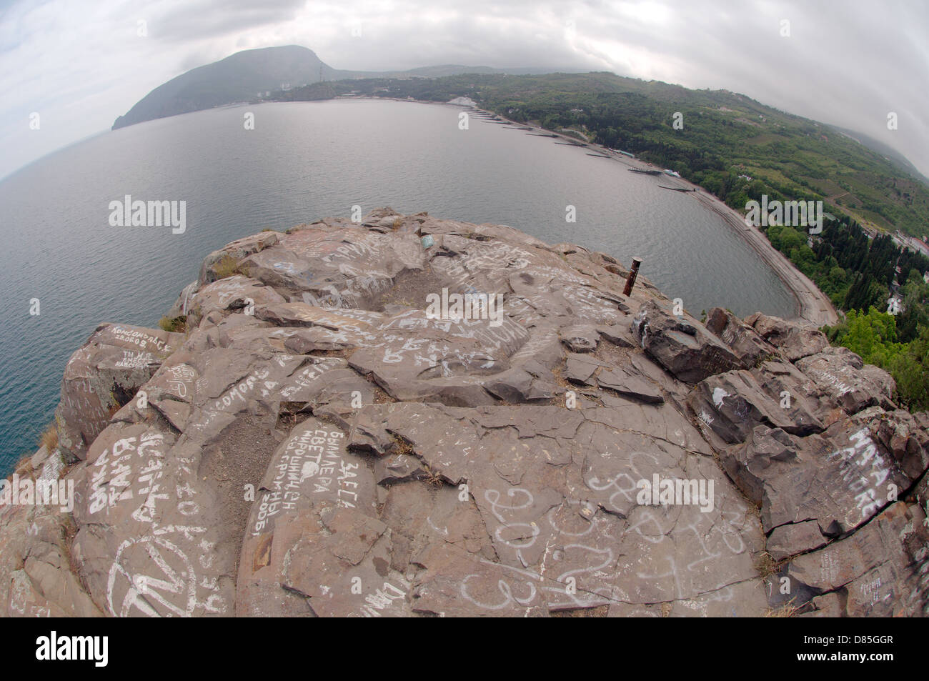 Ayu-Dag o Medved'-gora (Bear Mountain), Yalta, Crimea, Ucraina, Europa orientale Foto Stock