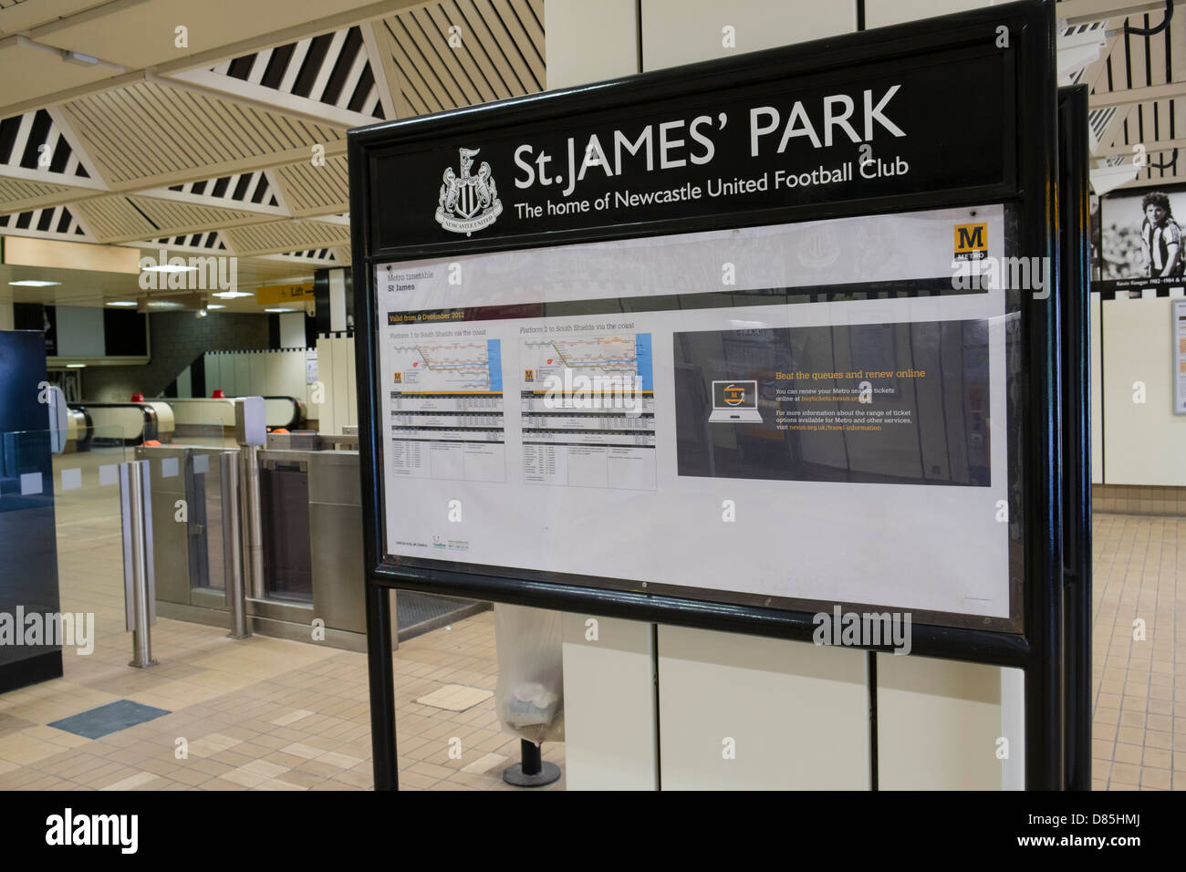 St James Park stazione della metropolitana Foto Stock