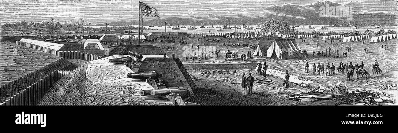 La guerra civile americana Foto Stock