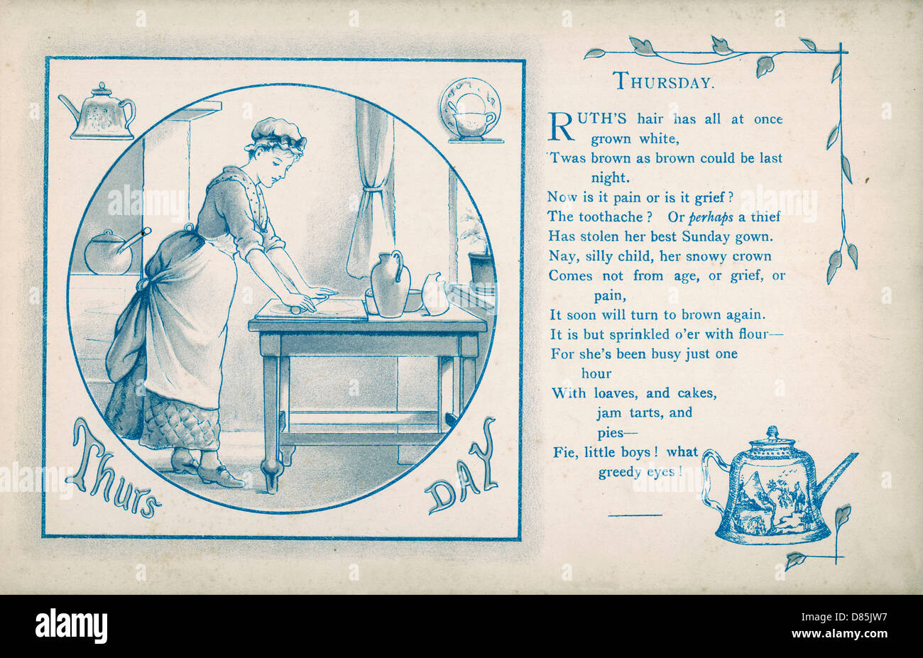 Cottura della cameriera 1886 Foto Stock