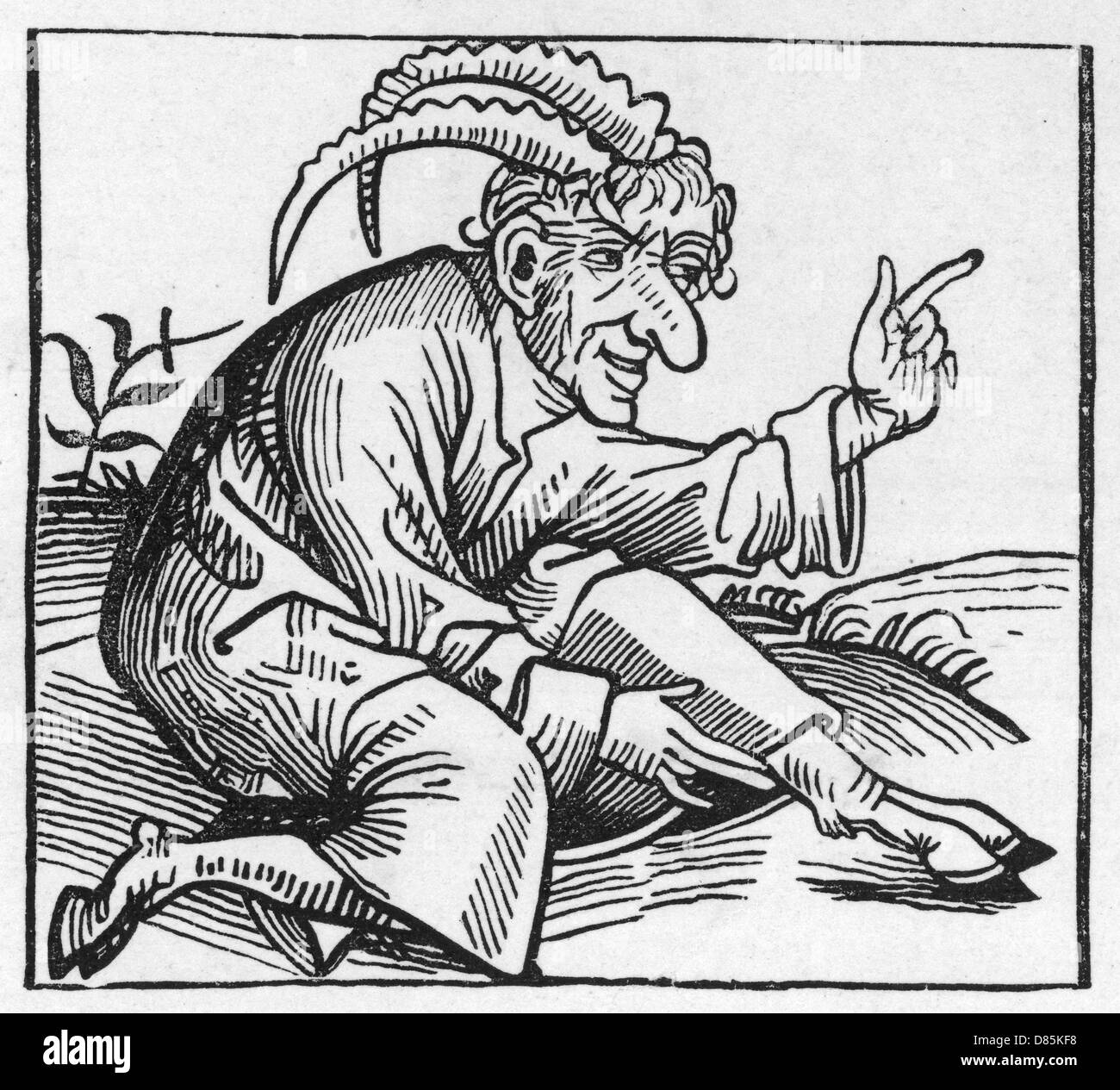 Demone nato dal Deluge Foto Stock