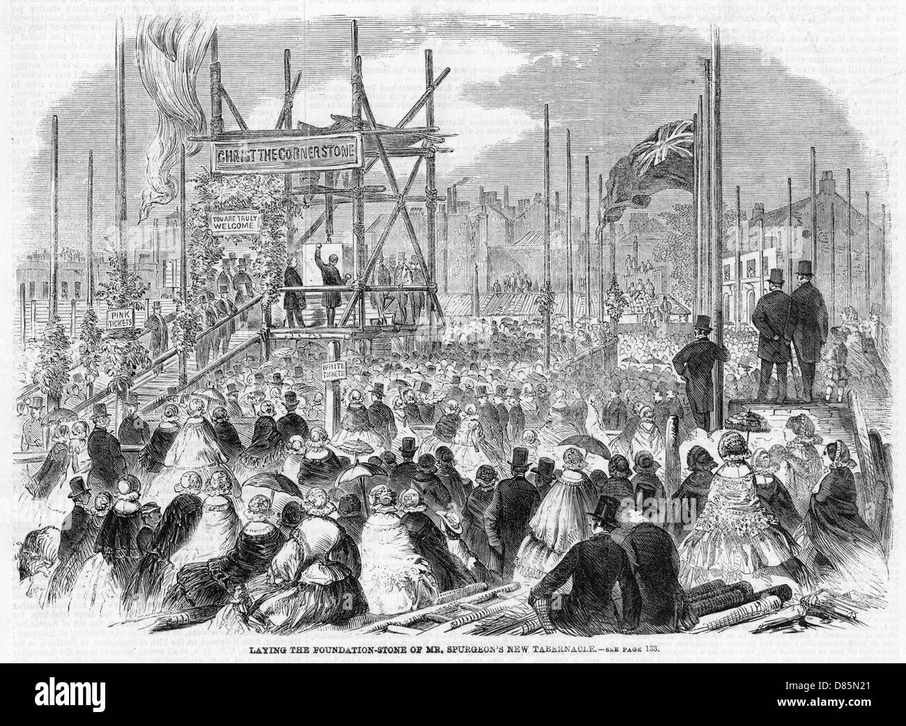 Tabernacolo di Spurgeon 1859 Foto Stock