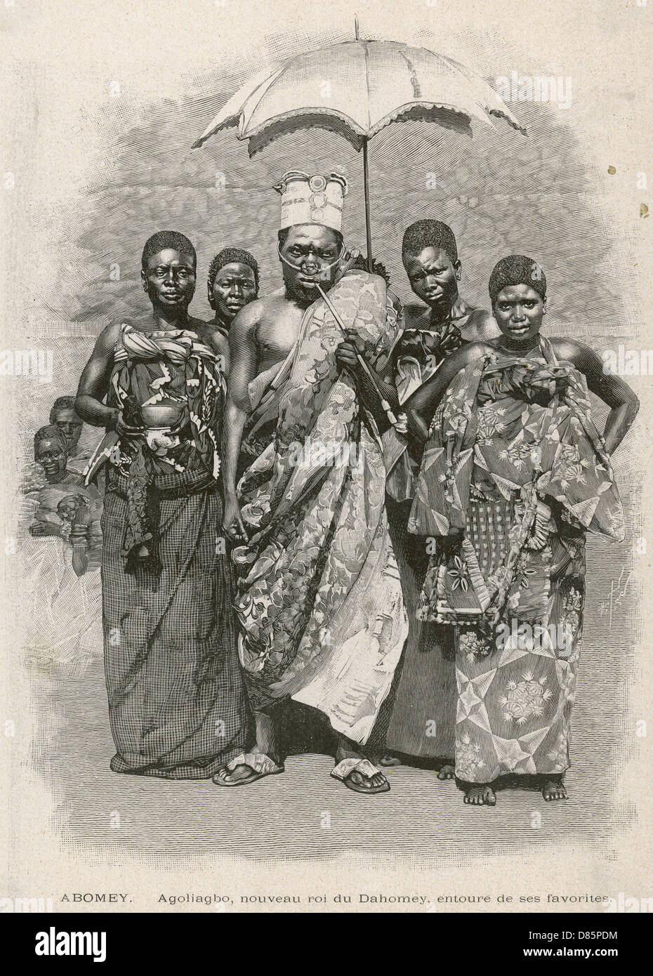 Agoliagbo, re di Dahomey Foto Stock