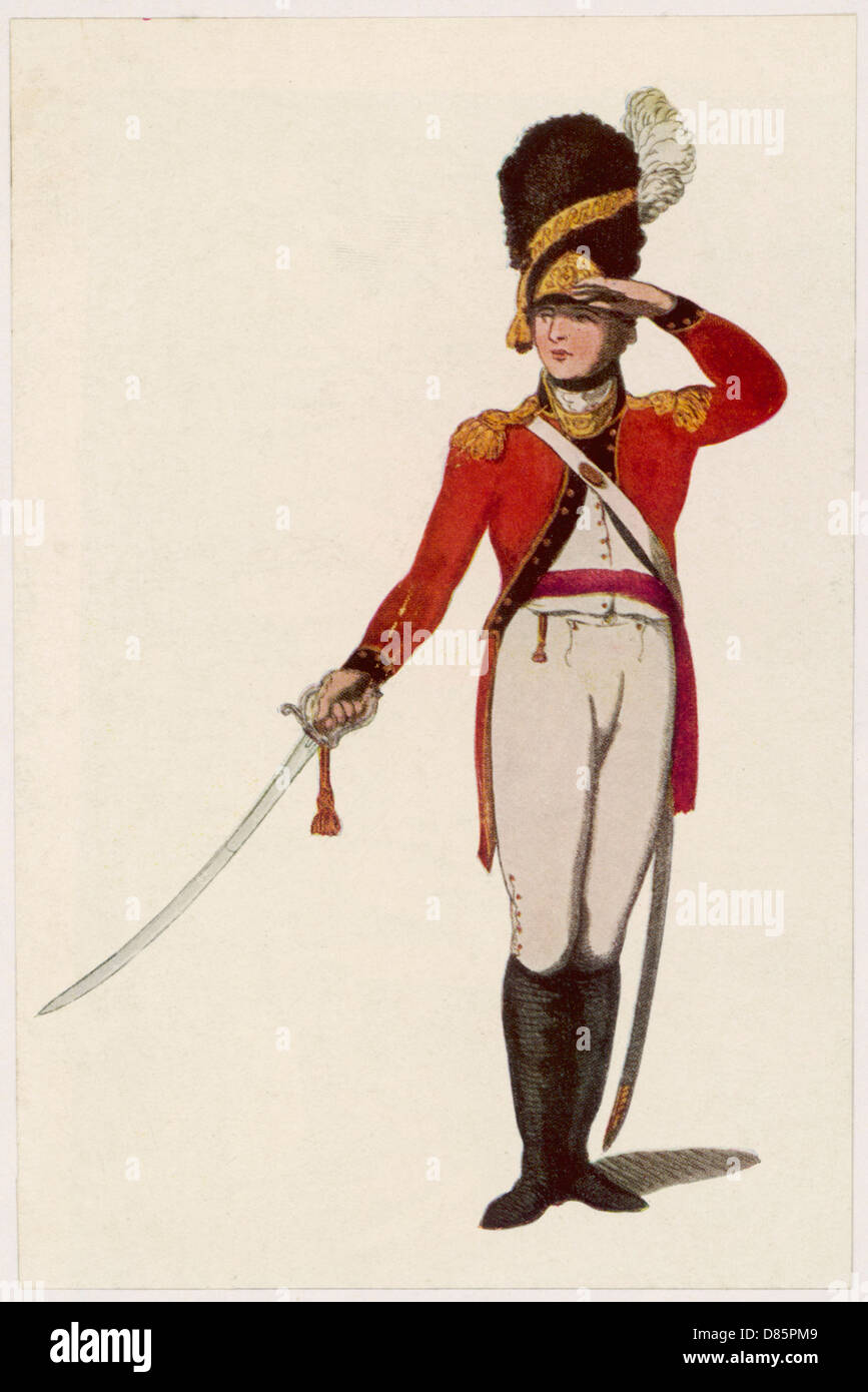 East India Company soldato di volontariato Foto Stock
