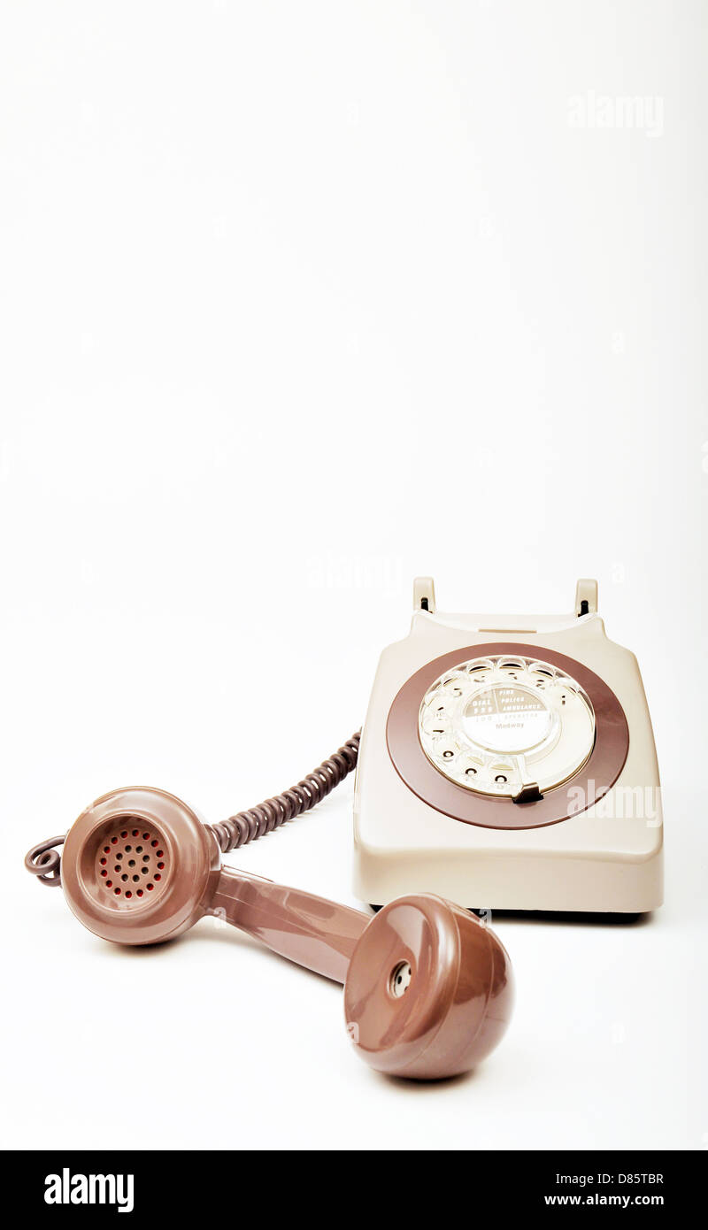 Il vecchio stile British telefono. Foto Stock