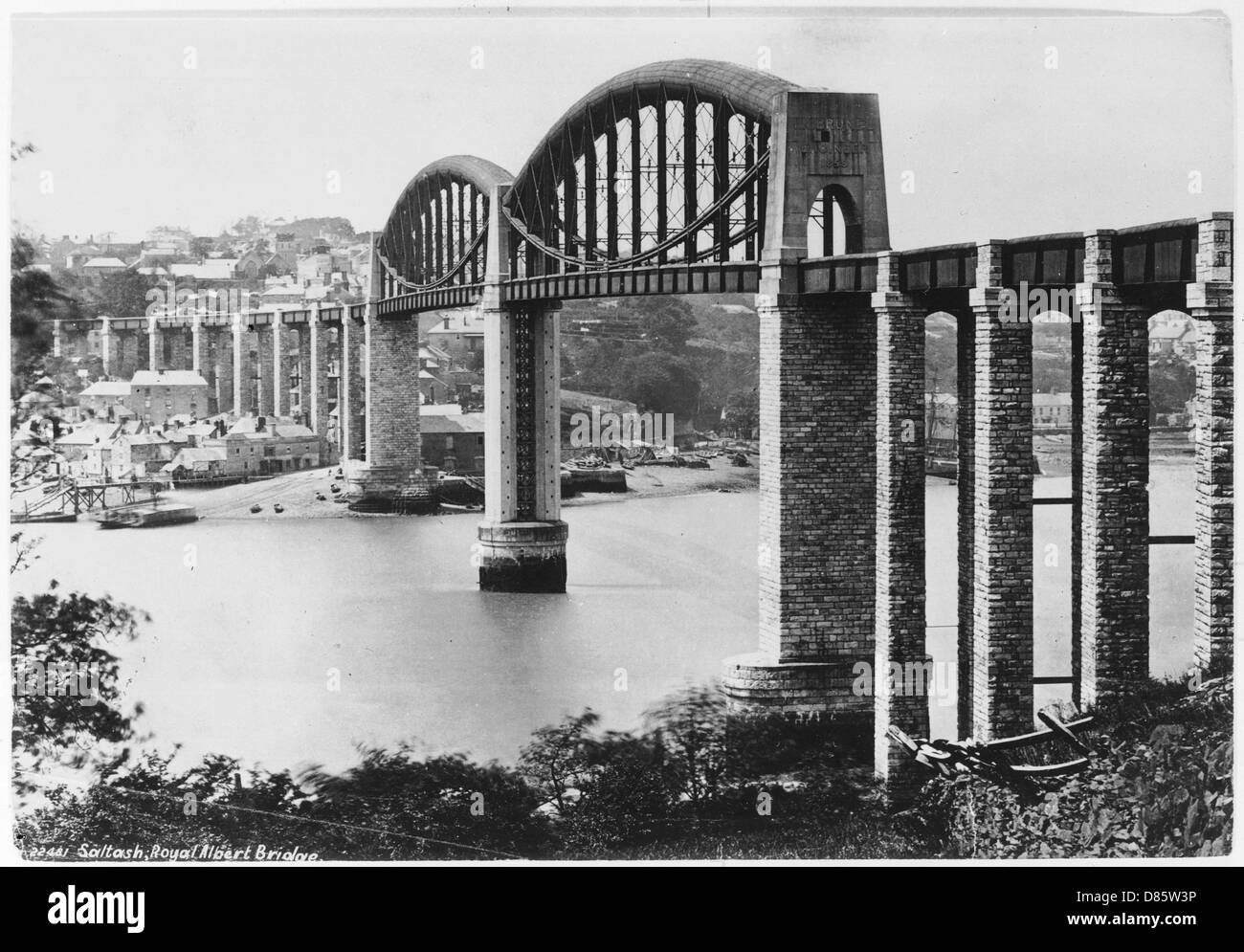 Royal Albert Bridge (Ponte Brunel) Saltash Foto Stock