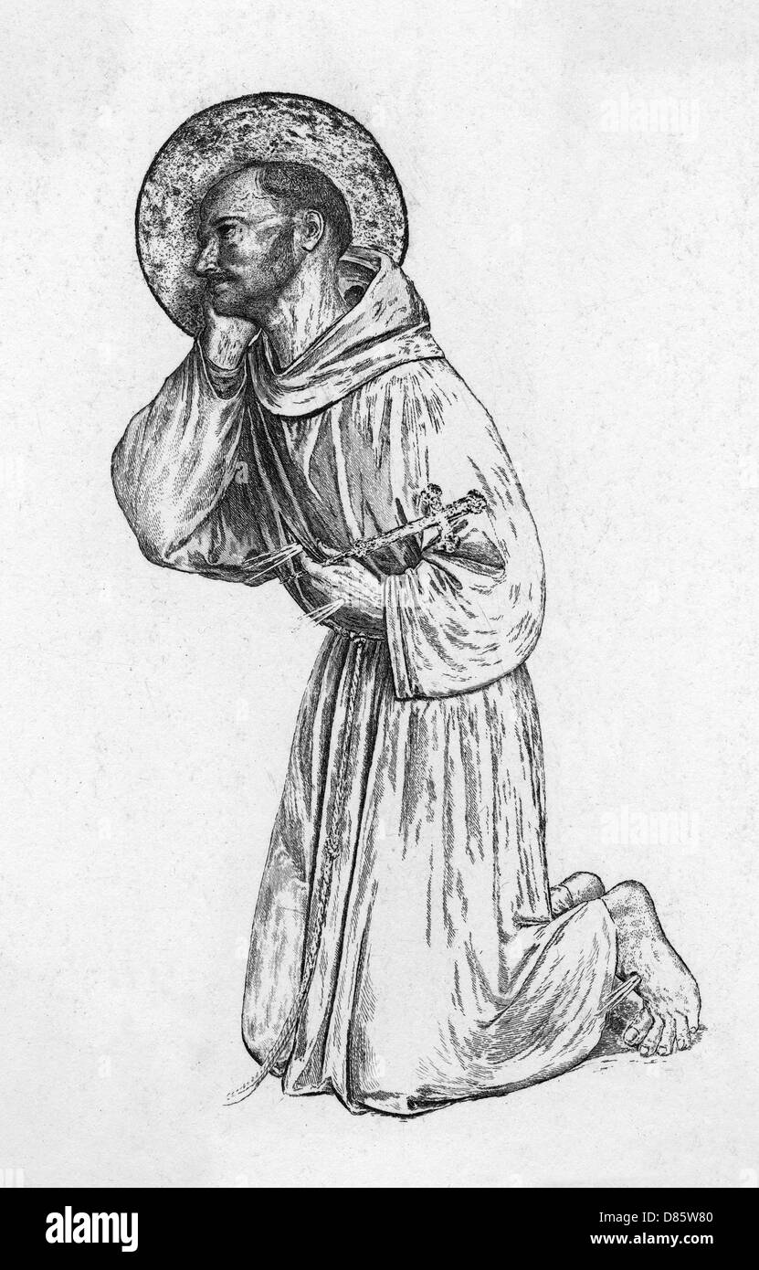 San Francesco d'Assissi Foto Stock
