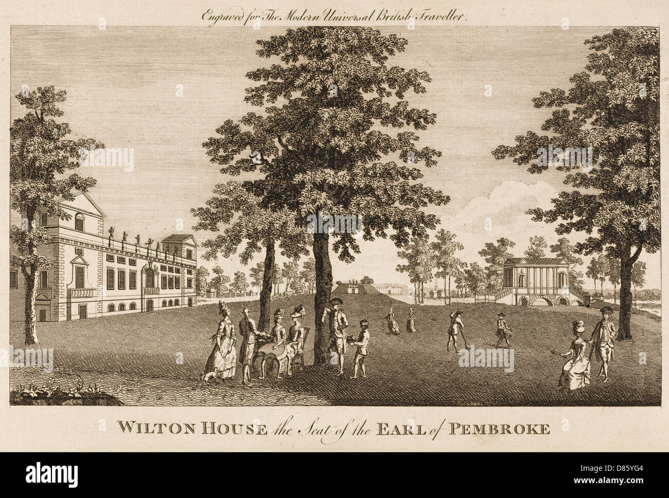 Wilton House, sede del conte di Pembroke Foto Stock