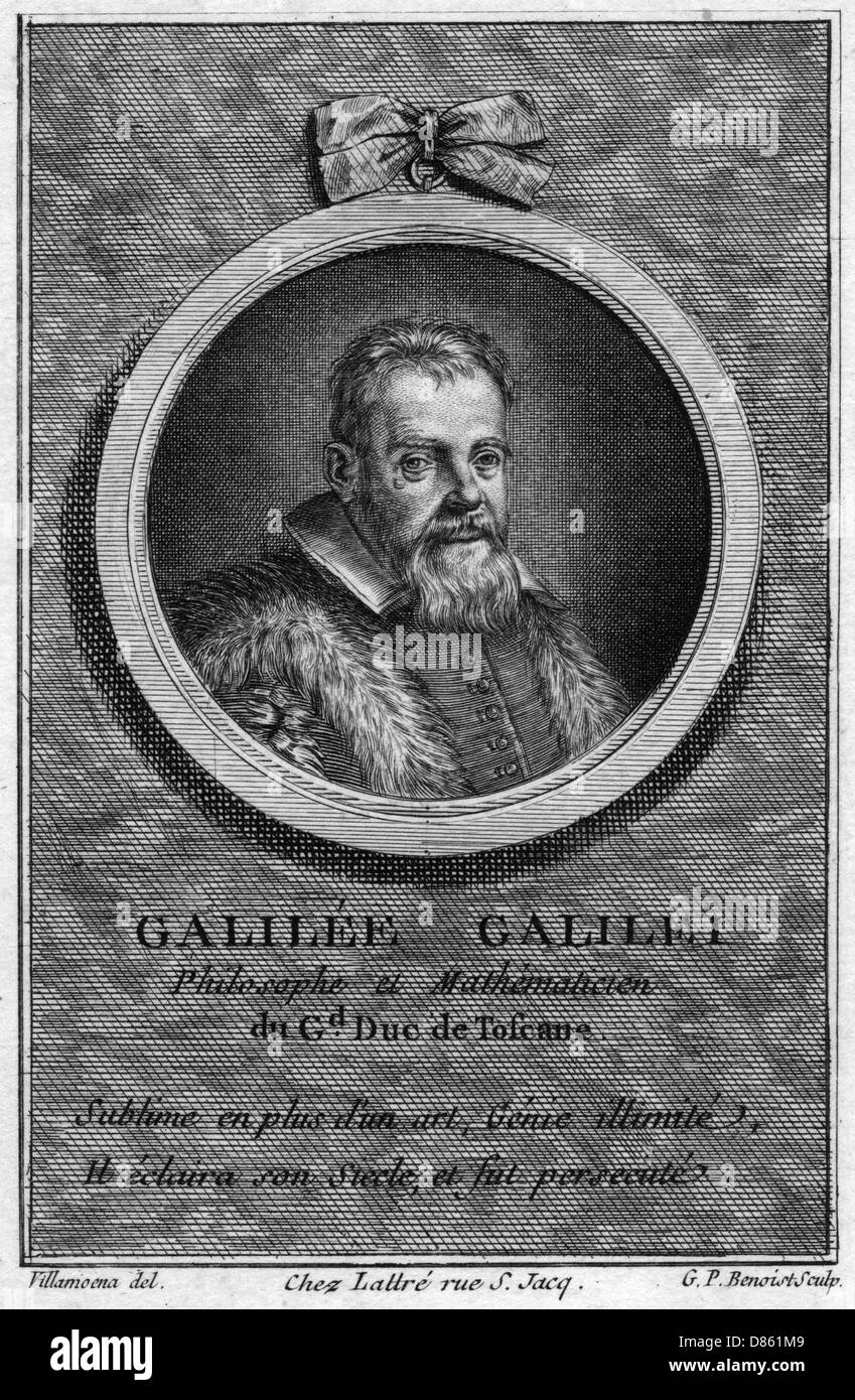 Galileo Galilei, astronomo italiano Foto Stock