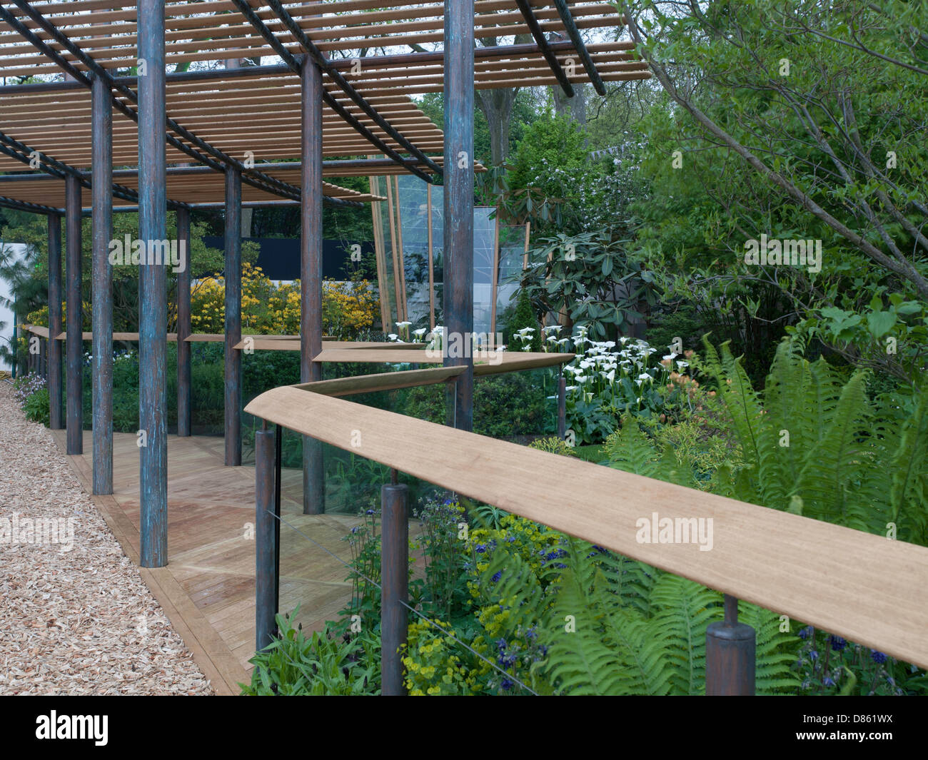 Londra, Regno Unito. Il 20 maggio 2013. Il Chelsea Flower Show. Nella foto: l'East Village Garden. Londra, UK Credit: Ian Thwaites/Alamy Live News Foto Stock