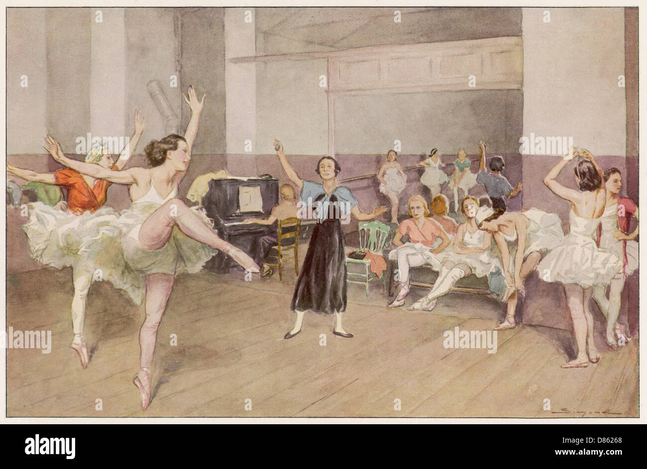 Ballerini che provano Rouet d'Armor Foto Stock