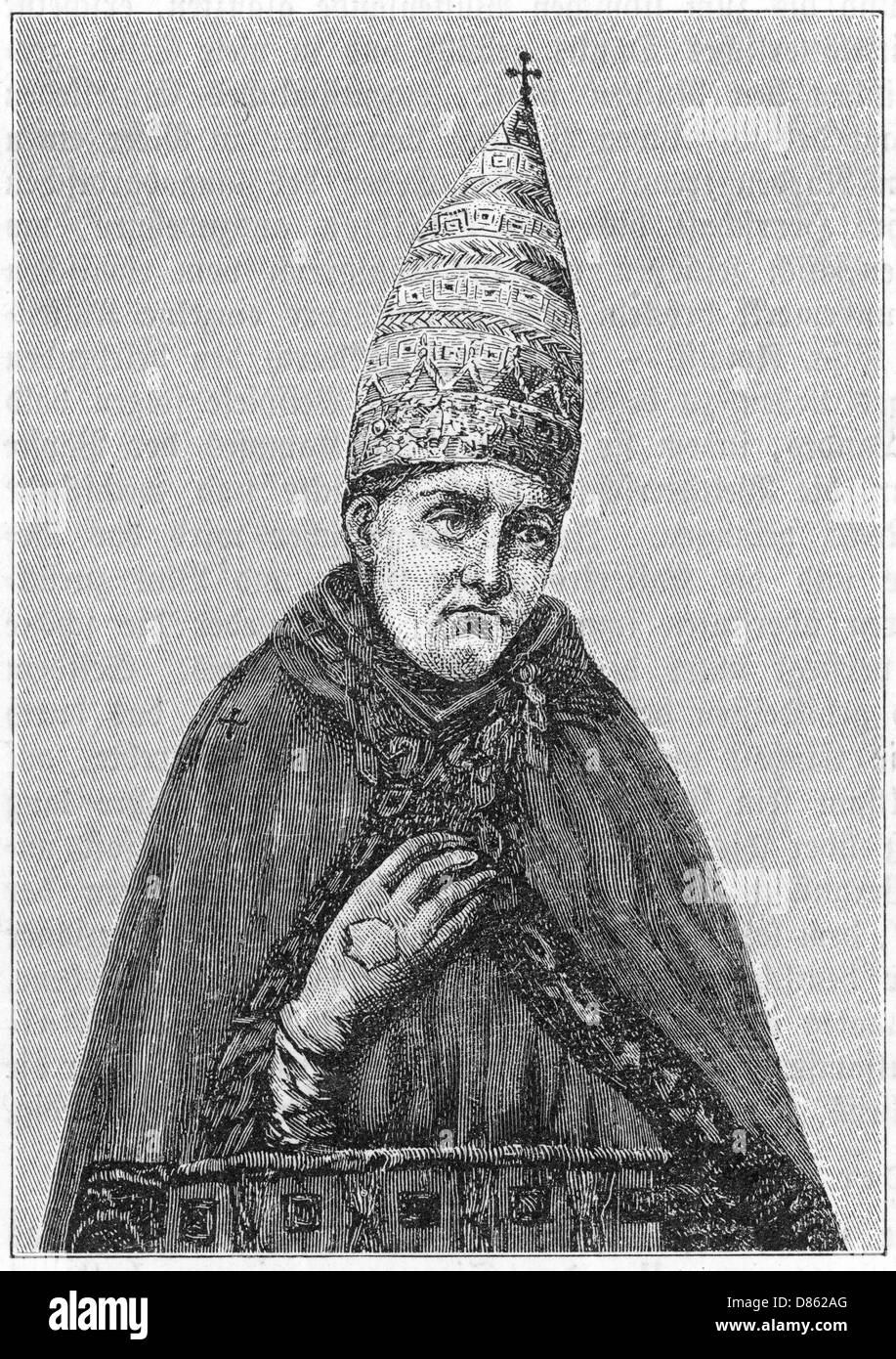 Papa Bonifacio VIII Foto Stock