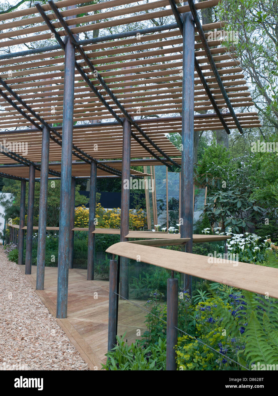 Londra, Regno Unito. Il 20 maggio 2013. Il Chelsea Flower Show. Nella foto: l'East Village Garden. Londra, UK Credit: Ian Thwaites/Alamy Live News Foto Stock