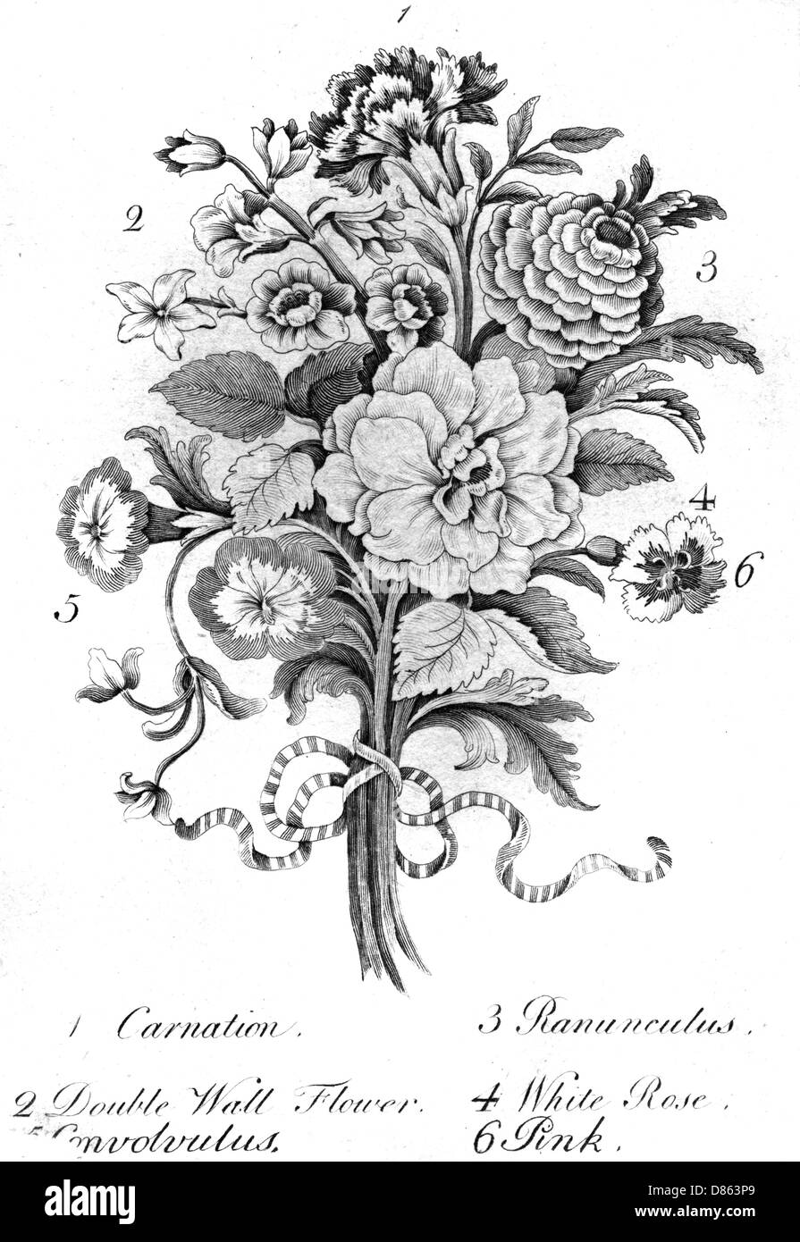 Bouquet di fiori assortiti Foto Stock