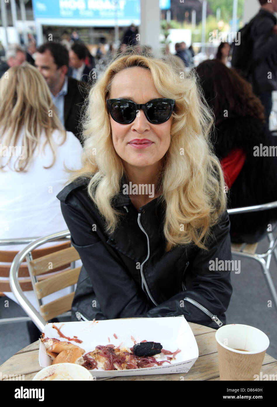 Jerry Hall, attrice, modello della RHS Chelsea Flower Show 2013 Foto Stock