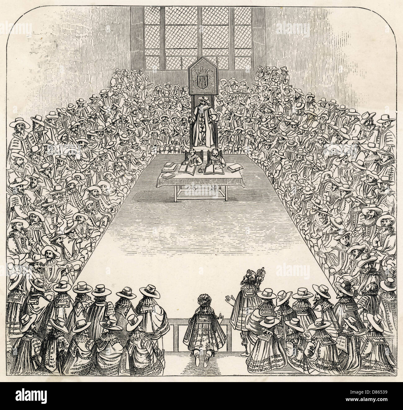 Casa dei Comuni - inizio 17th ° secolo Foto Stock