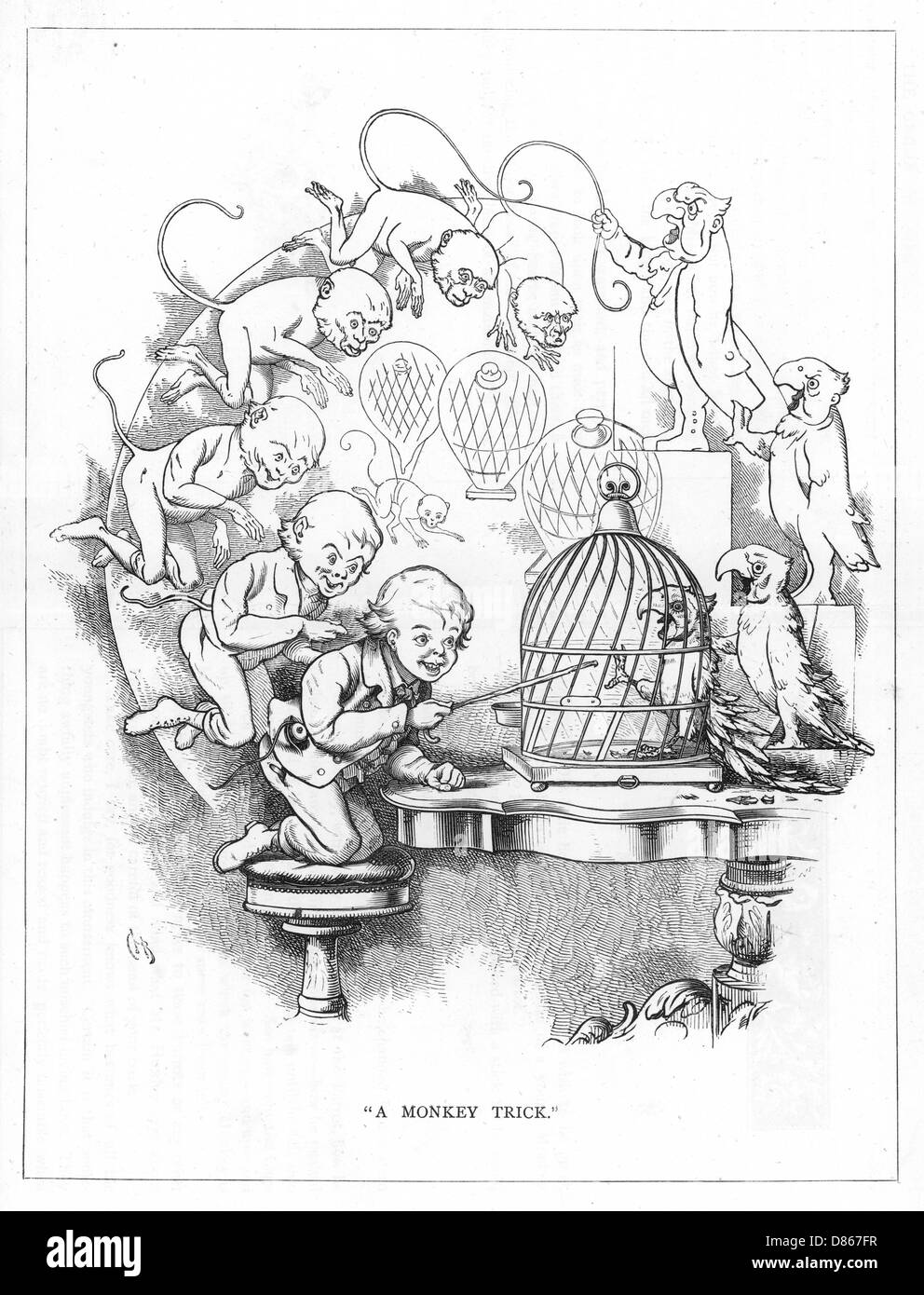 Specie di origine, CH Bennett, Naughty boy - scimmia Foto Stock