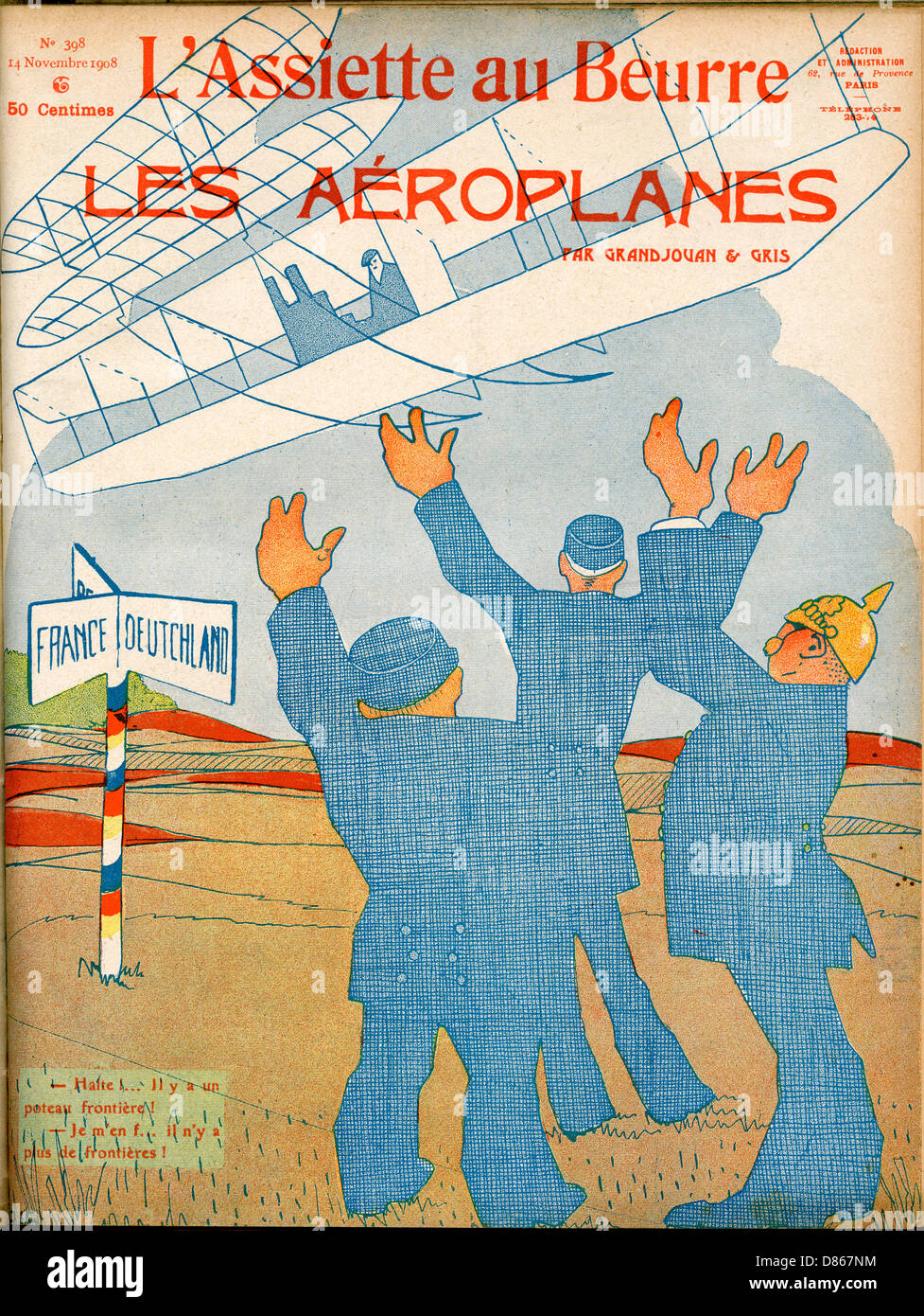 Volo - non ci sono più frontiere Foto Stock