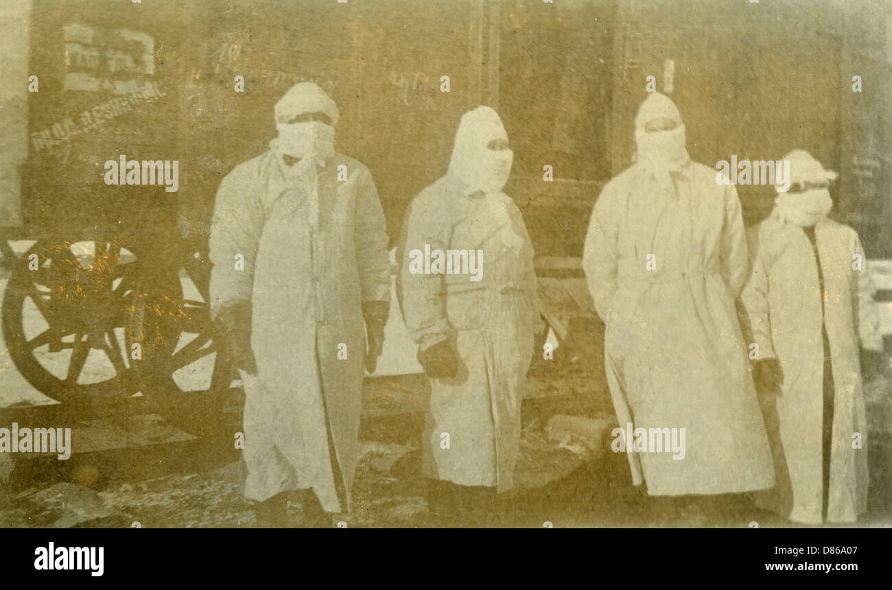 Ordini medici durante l'epidemia di peste Foto Stock