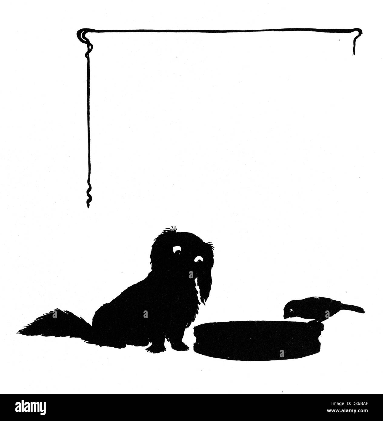 Koko il cane Pekinese con Jack Sparrow Foto Stock