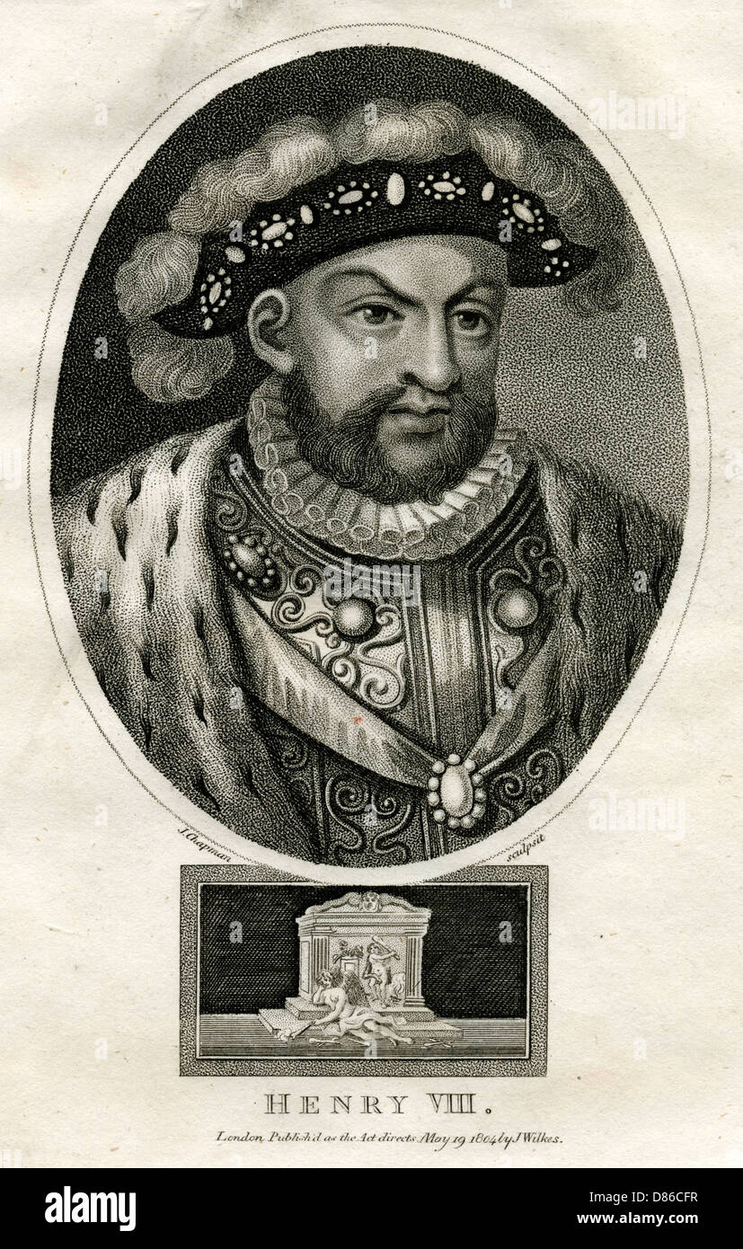 Il re Enrico VIII d'Inghilterra Foto Stock