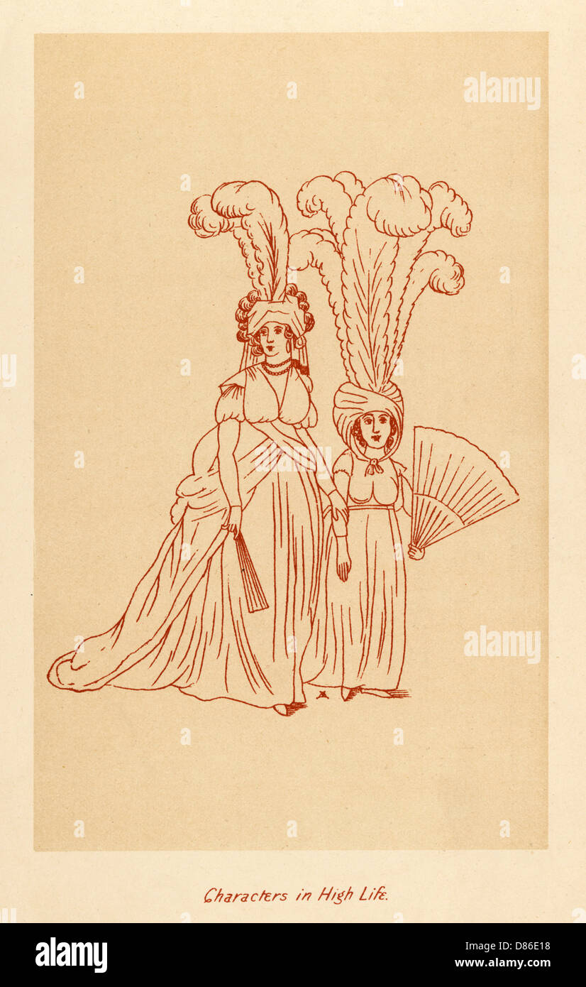 Personaggi in High Life, c. 1796 Foto Stock