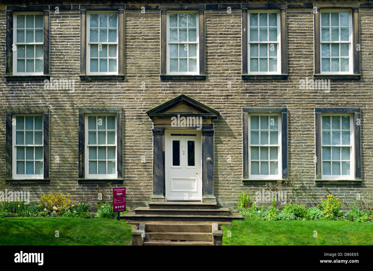 Il Bronte Parsonage Museum di Haworth, West Yorkshire, Inghilterra, Regno Unito Foto Stock
