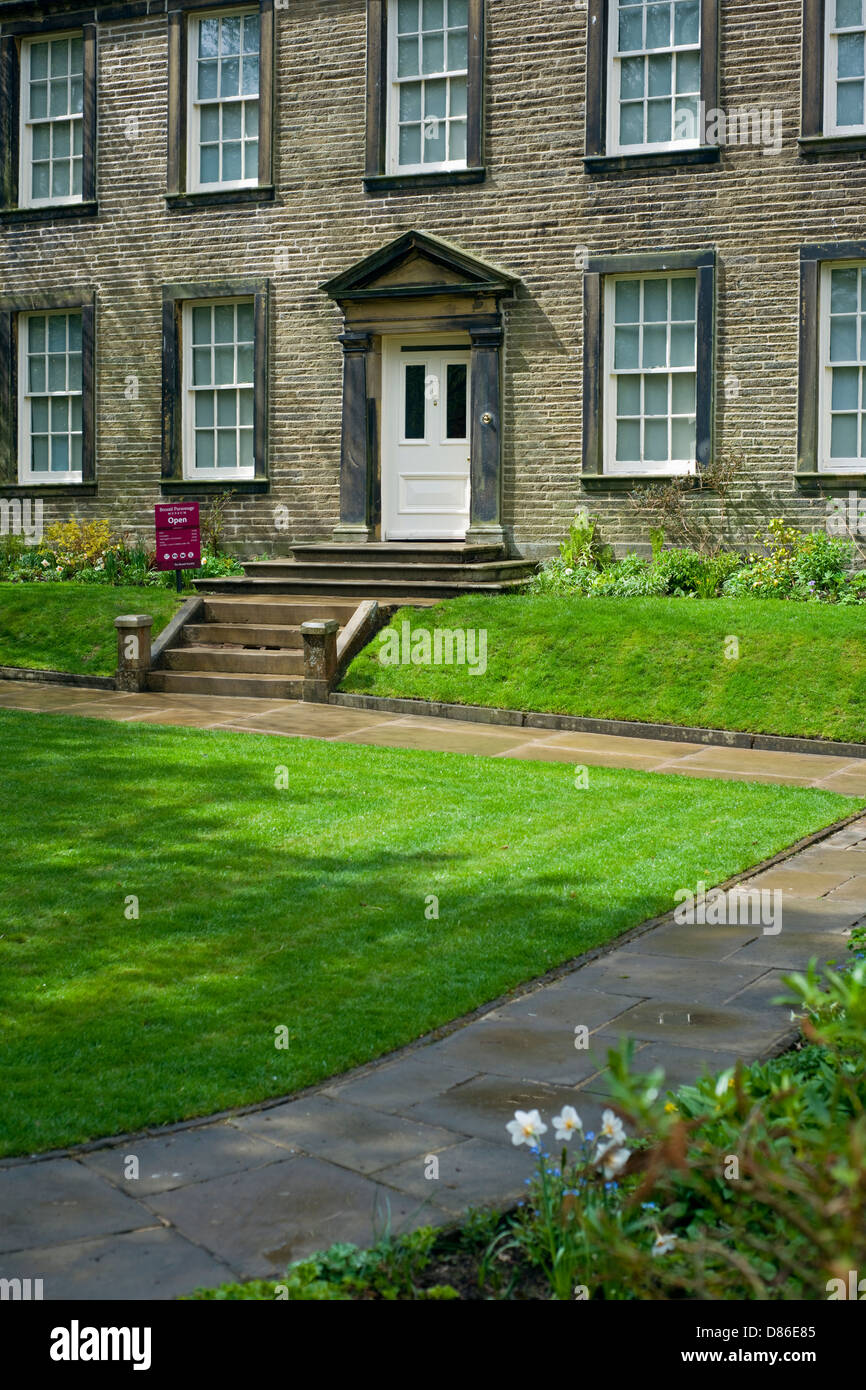 Il Bronte Parsonage Museum di Haworth, West Yorkshire, Inghilterra, Regno Unito Foto Stock
