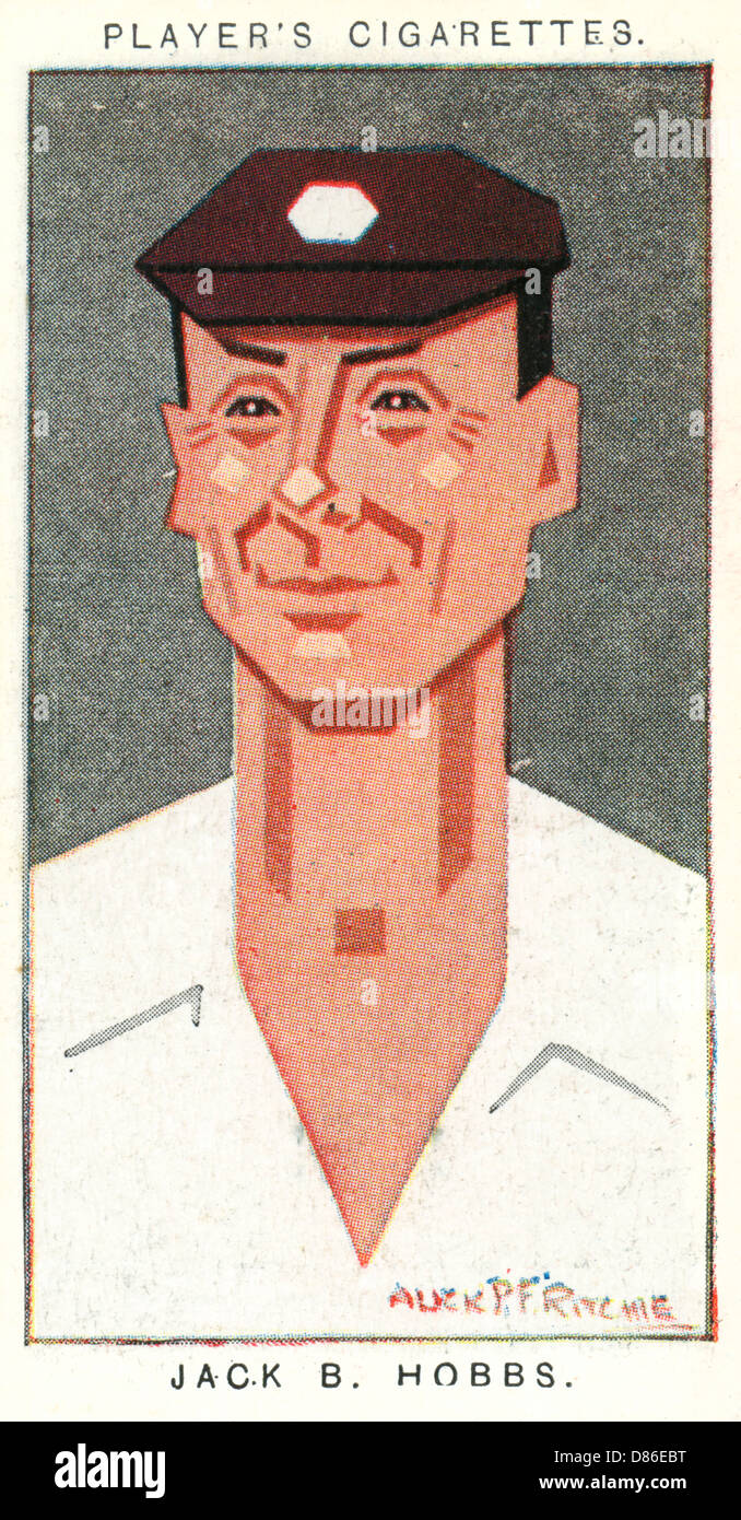 Sir Jack Hobbs - il cricketer inglese Foto Stock