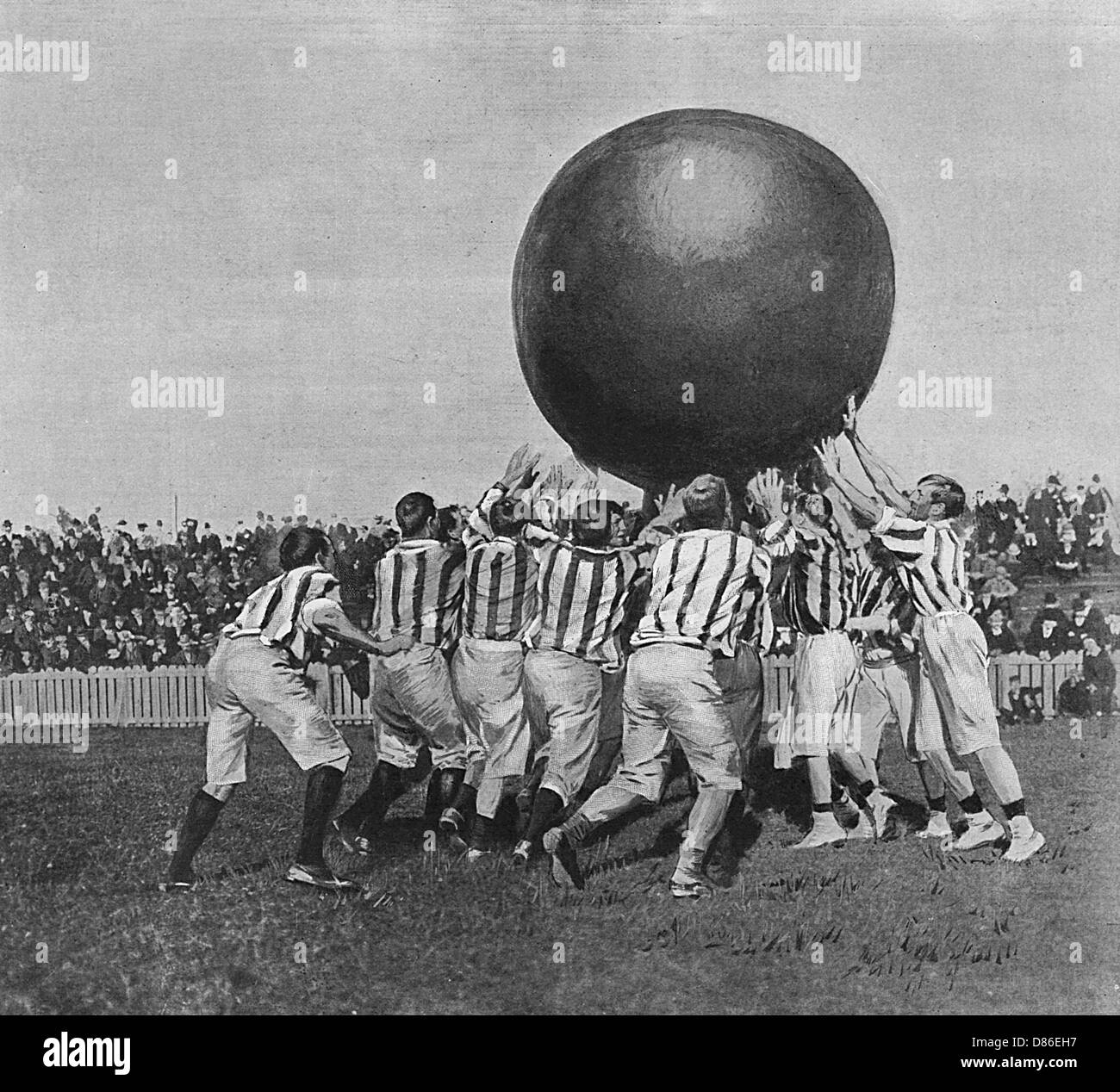 Il nuovo gioco di spingere la sfera Foto Stock