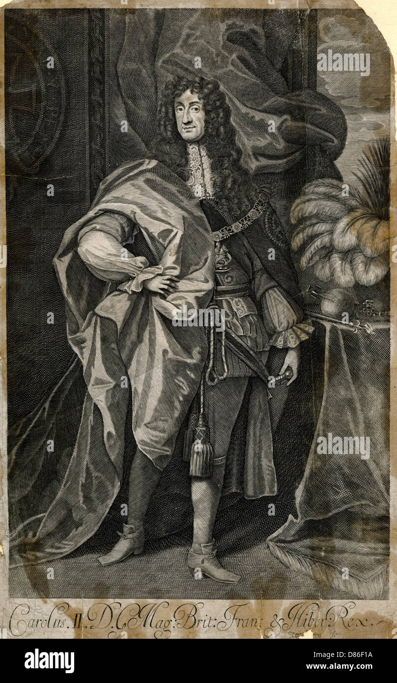 Re Carlo II Foto Stock