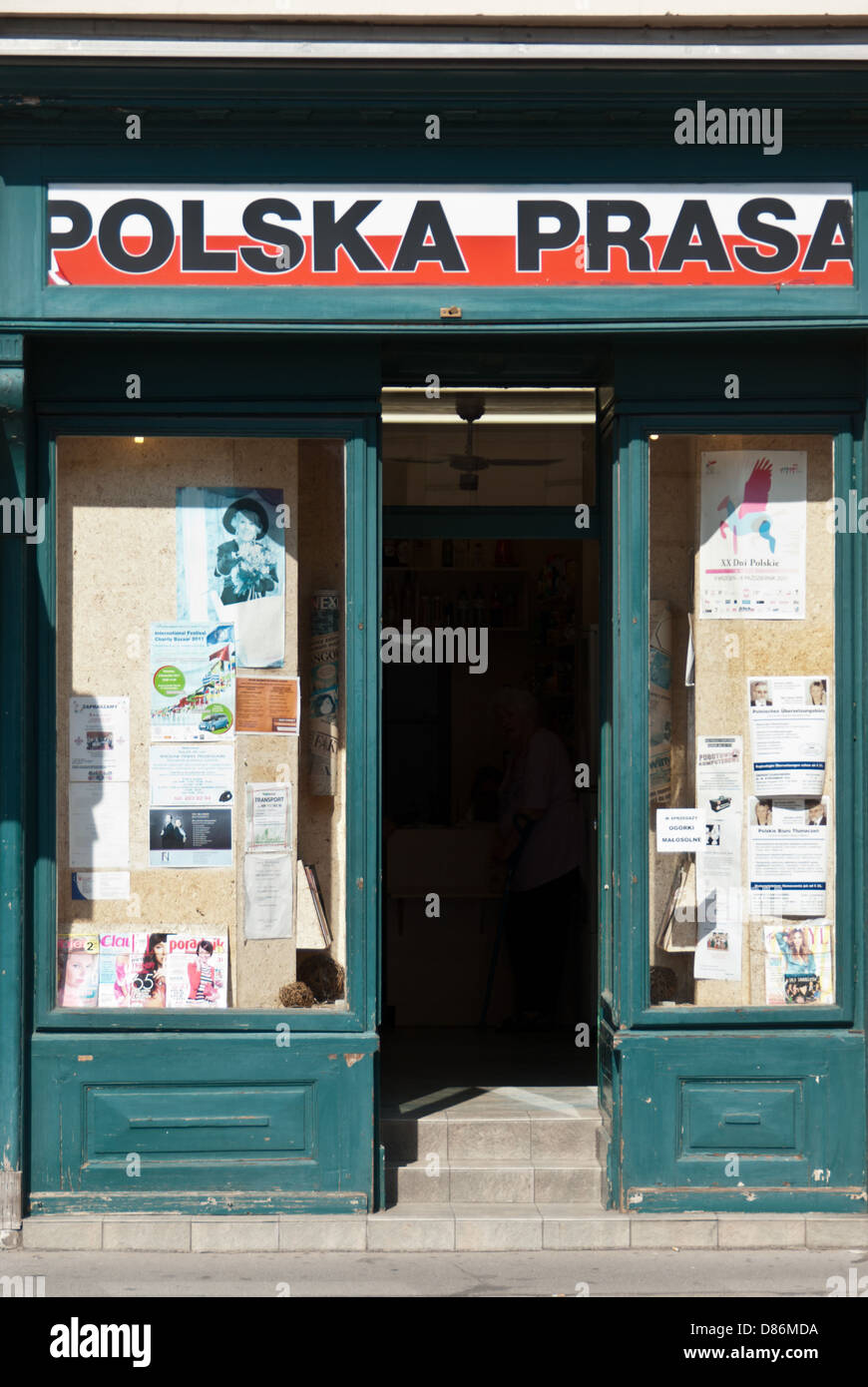 Edicola polacco a Vienna, in Austria Foto Stock