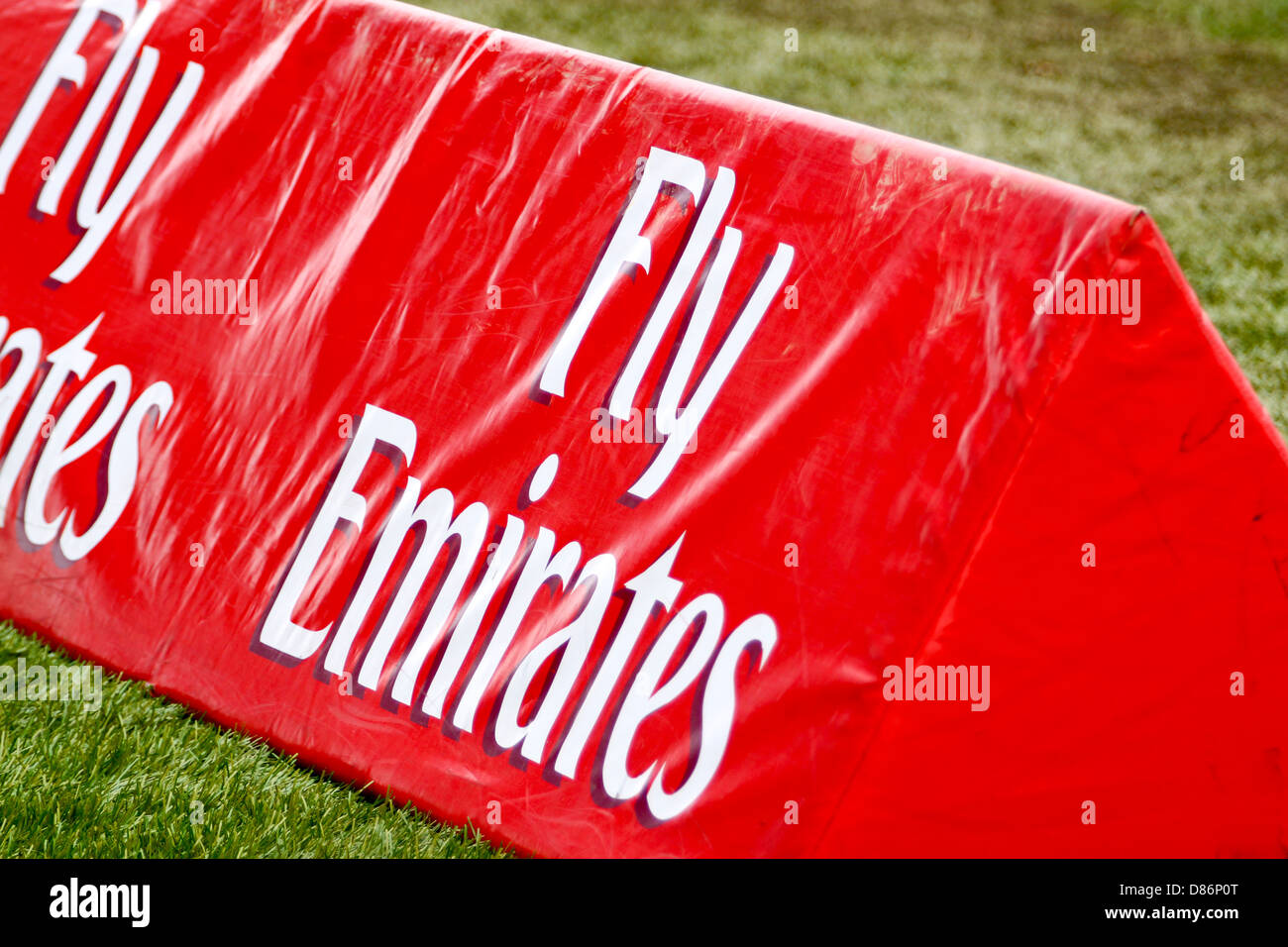 Passo scheda laterale per Emirates Glasgow Sevens Rugby Foto Stock