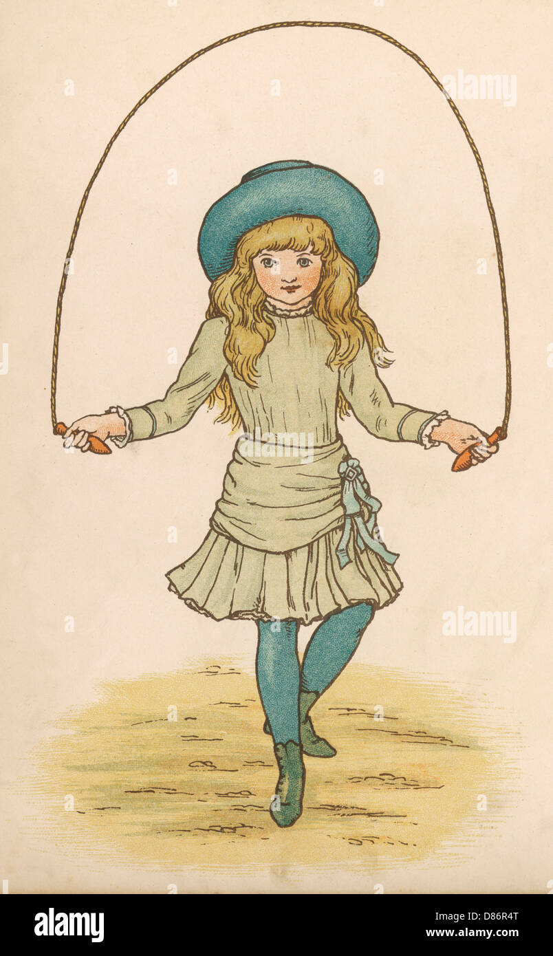 Ragazza che salta, 1886 Foto Stock