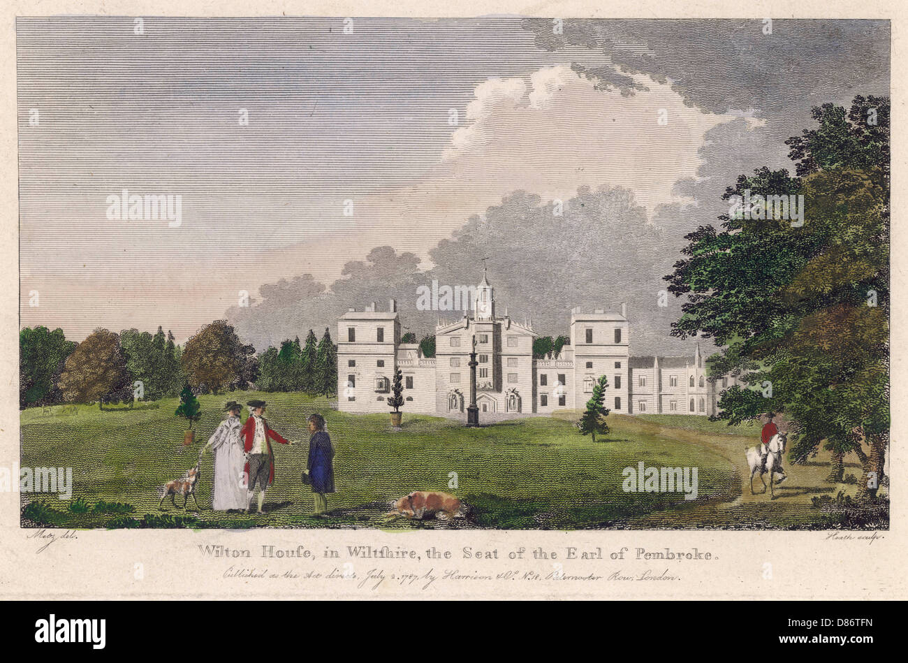 WILTON HOUSE/METZ 1787 Foto Stock