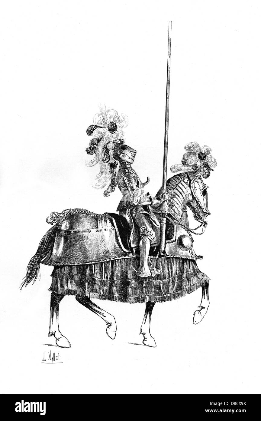 HOMME D'ARMES Foto Stock