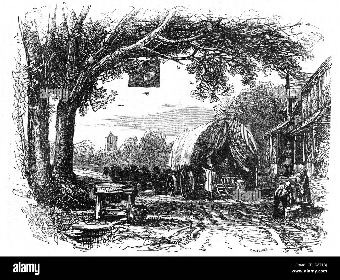 Vagone stradale Foto Stock