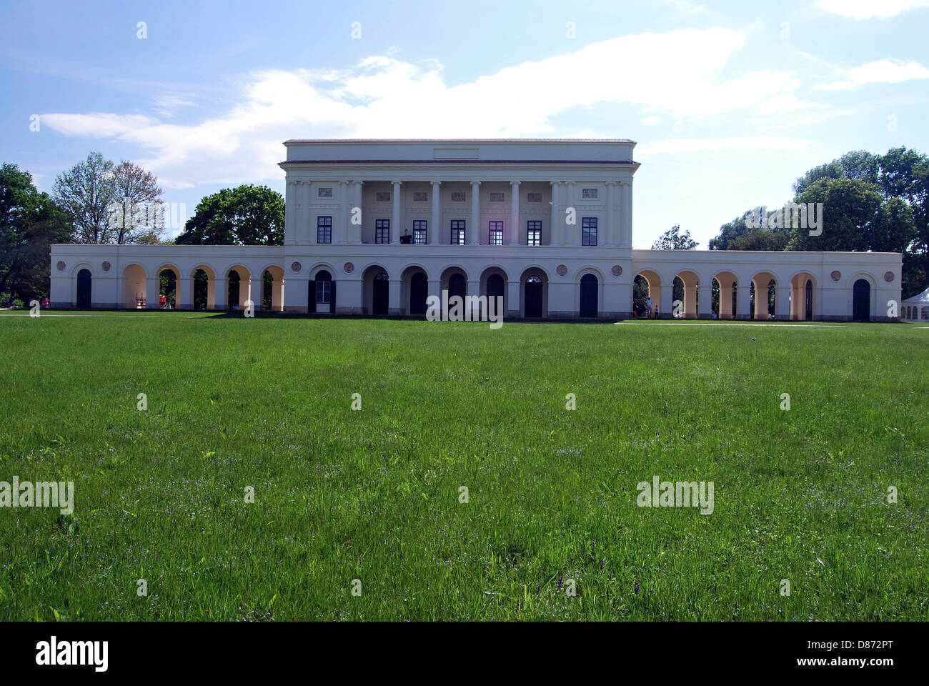 Pohansko chateau vicino a Břeclav città non lontano dai confini della repubblica Ceca, Austria e Slovacchia Foto Stock