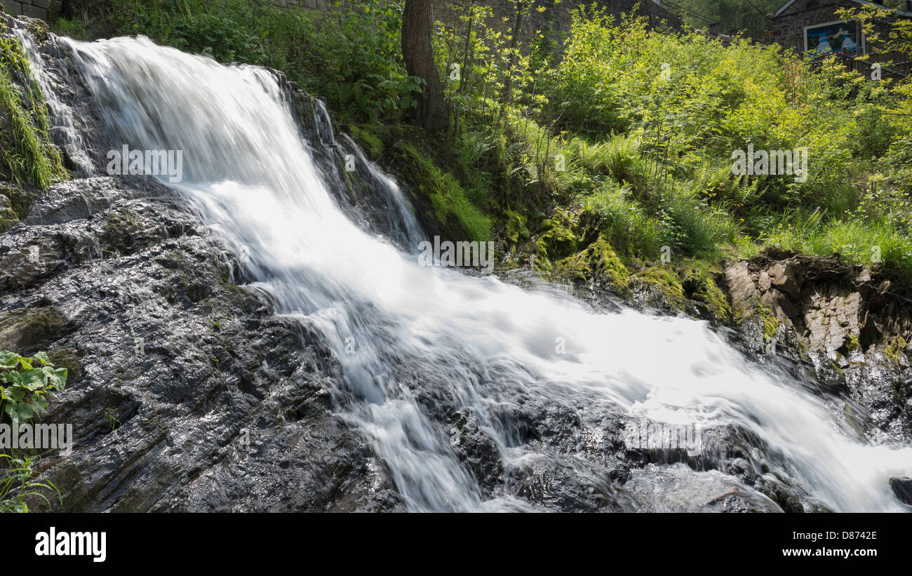 Il Belgio, la vista della cascata a Trois Ponts Foto Stock