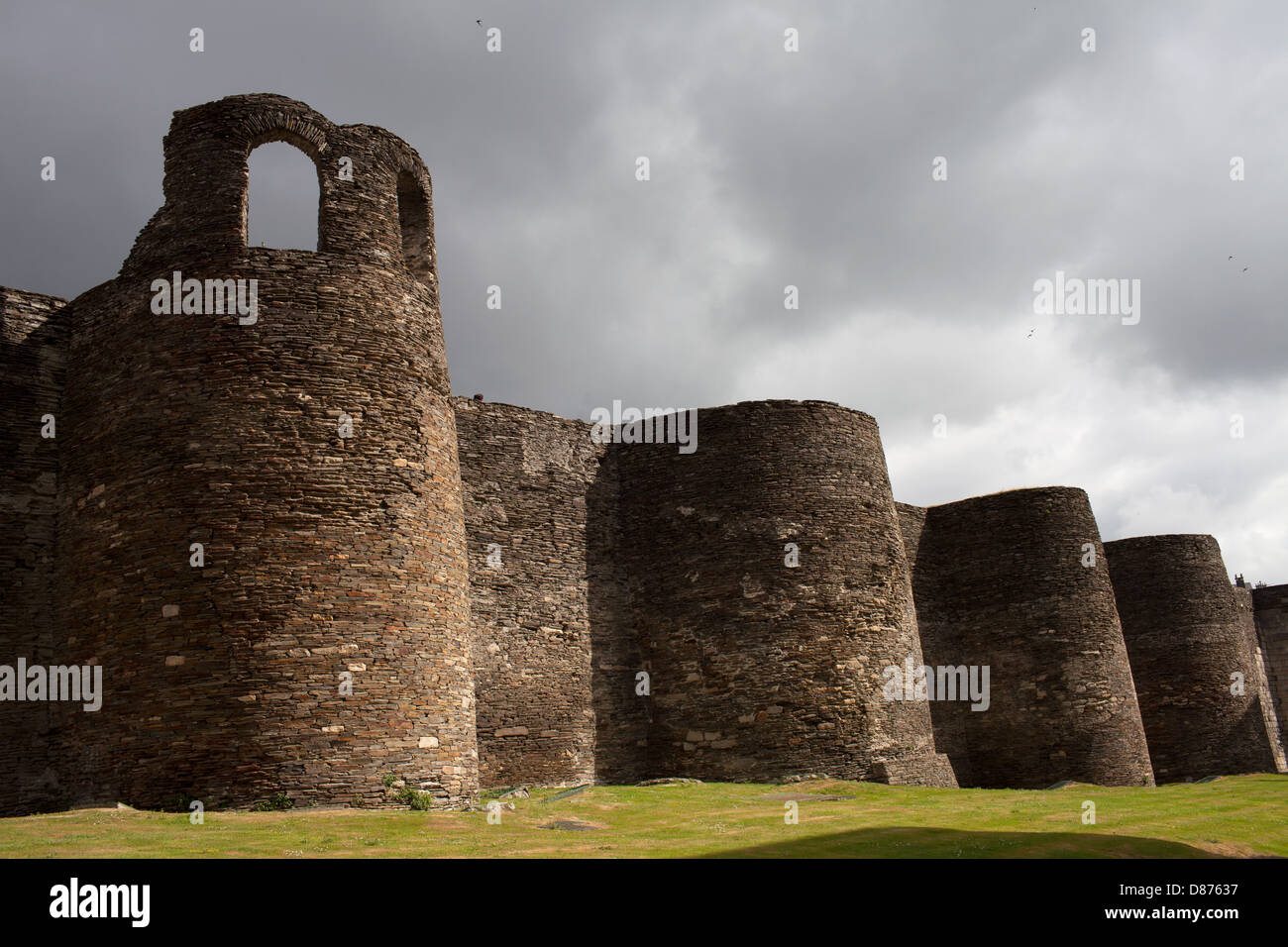 Le mura romane. Architettura militare, III secolo Foto Stock