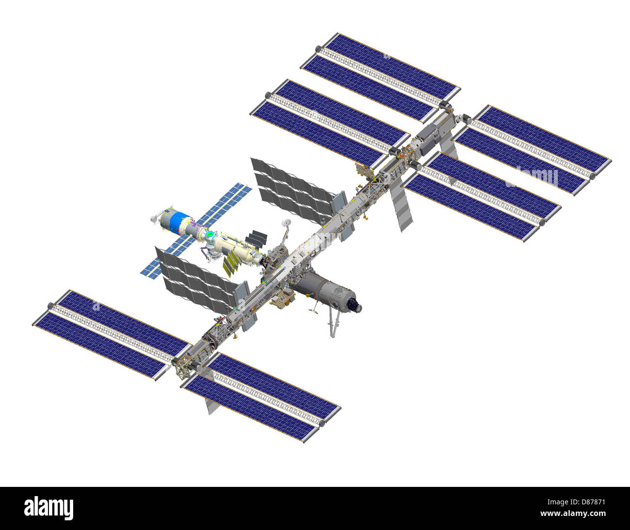 ISS dopo STS-120 (computer rendering di agosto 2006).jpg Foto Stock