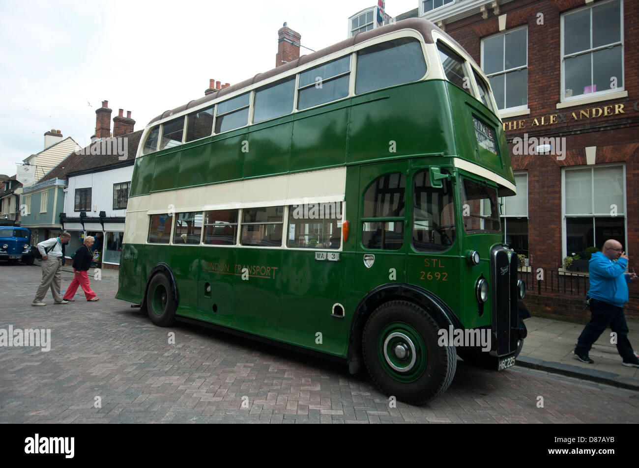 Motore di trasporto mostrano a Faversham Kent in autobus in mostra durante il weekend STL2692 double decker Bus Foto Stock