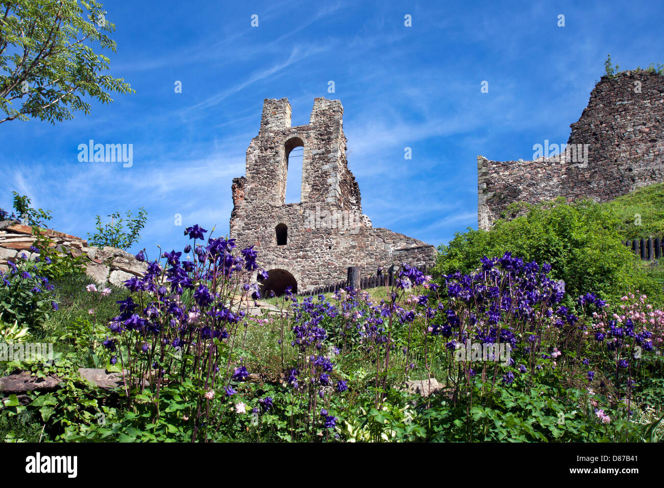 Benvenuti in Repubblica ceca - Potstejn rocca e castello Foto Stock