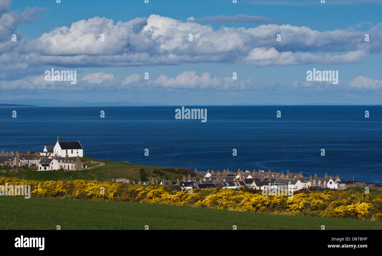 Il villaggio costiero di FINDOCHTY MORAY Scozia Scotland Foto Stock