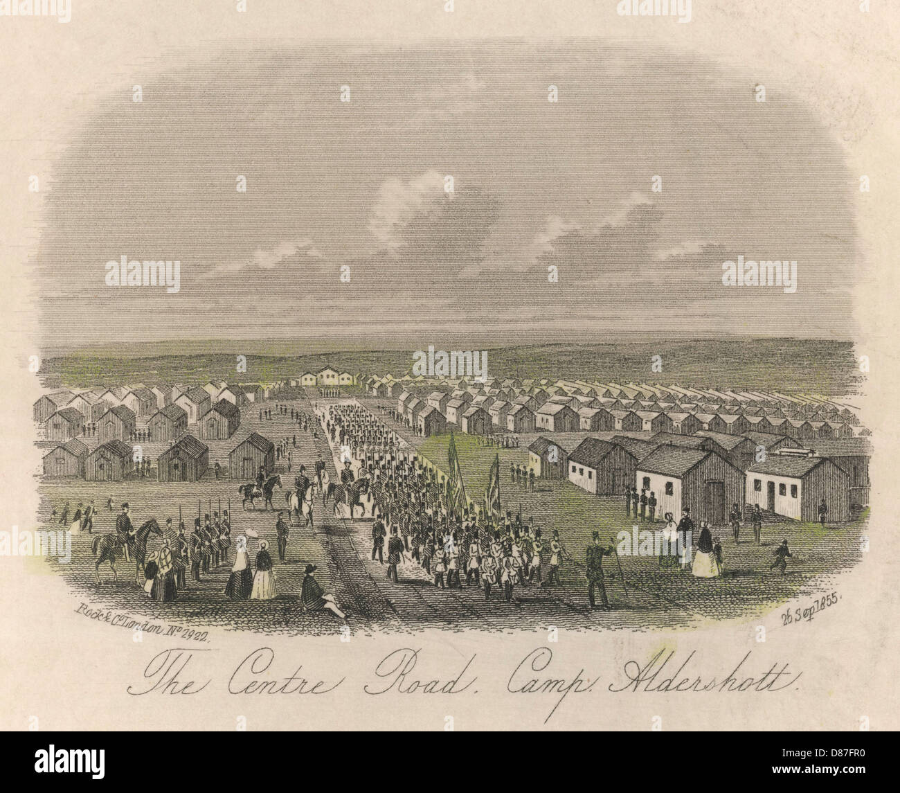 ALDERSHOT CAMP/1855 Foto Stock